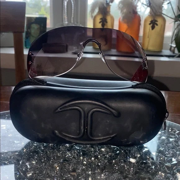 Marc By Marc Jacobs Red and Silver Sunglasses frameless Marc Jacobs MJ 504/S Luxury Women main image 3